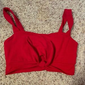 Shein knot front crop top
